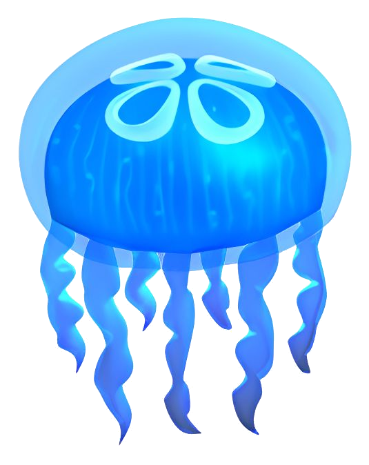 Datum — a blue jellyfish